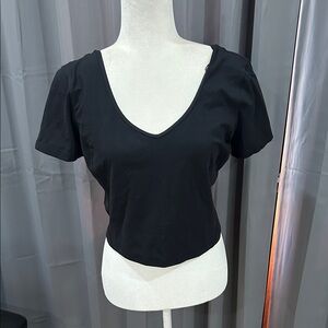 lululemon athletica Black Crop Top